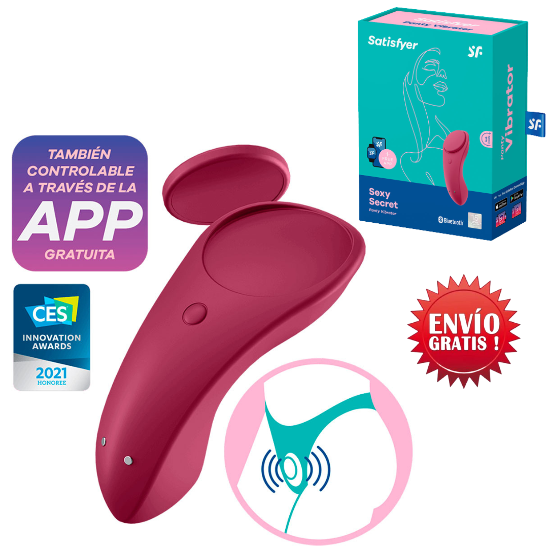 Satisfyer Sexy Secret Vinotinto nteractivo Con App